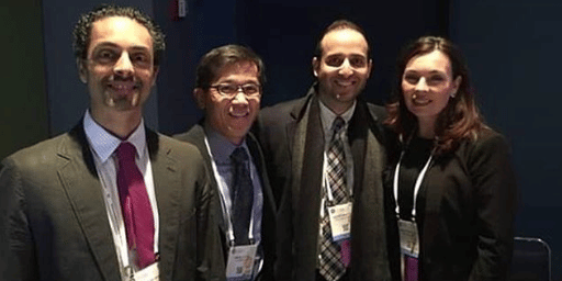 dr tarbet with peers dr tarbet with peers