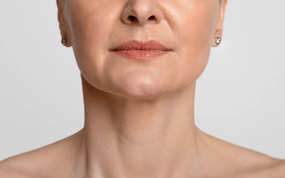 Portrait of a middle aged woman with beautiful skin
