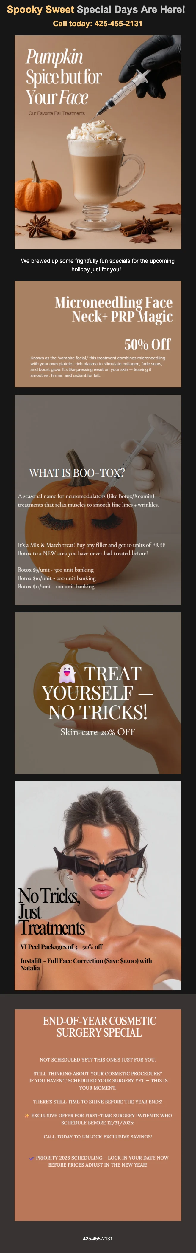 spooky sweet specials