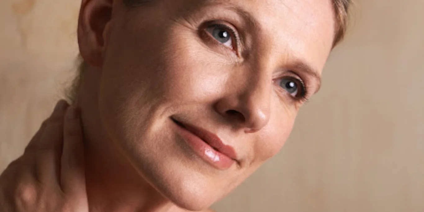 mature woman with beautiful skin